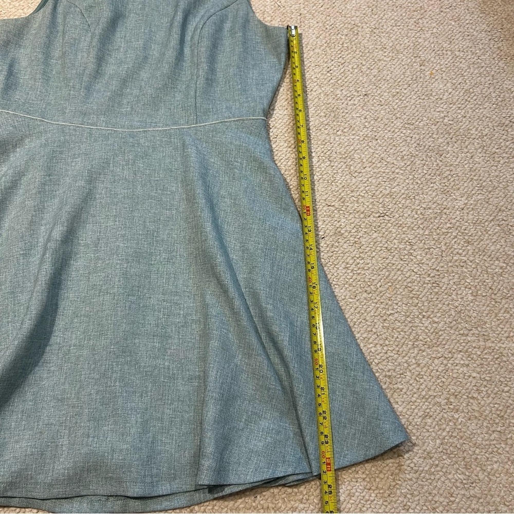 Lulu's Winsome Backless Skater Mini Dress Mint Blue Pockets Fit & Flare Medium - Picture 15 of 15